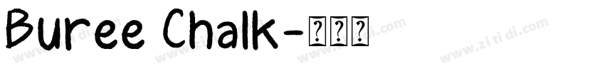 Buree Chalk字体转换